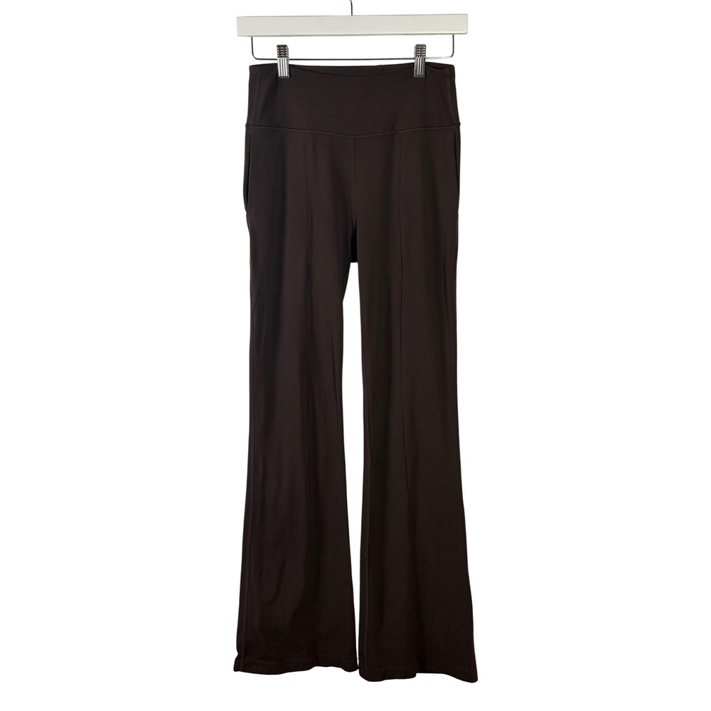 Lululemon Smooth Fit Pull-On High-Rise Wide-Leg Pants Espresso Brown 8